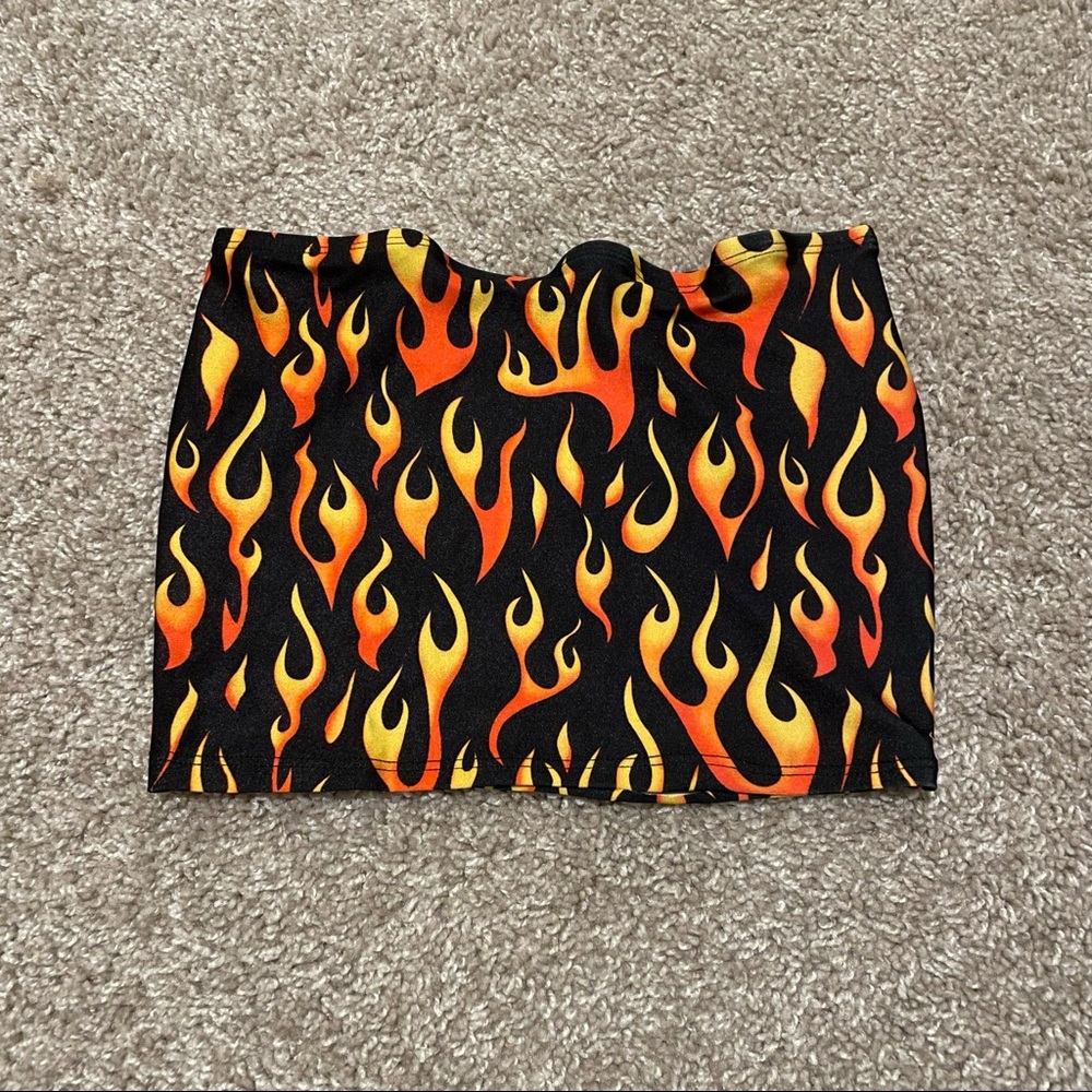 Flame crop top